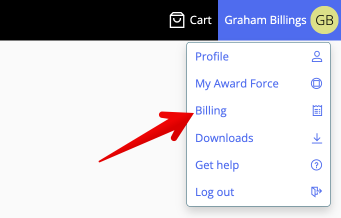 Award Force Billing in Profile drop-down.png
