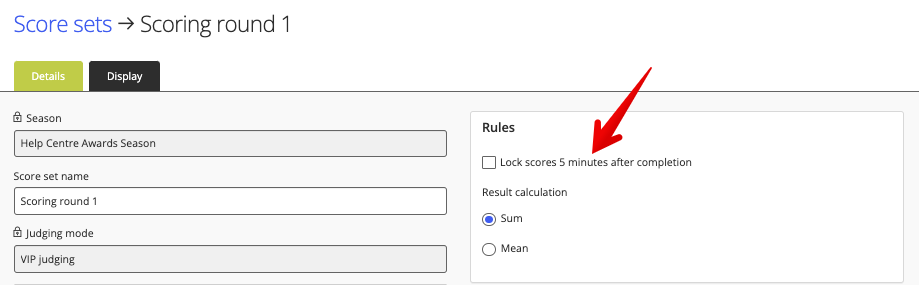 Lock scores 5 minutes after completion checkbox.png