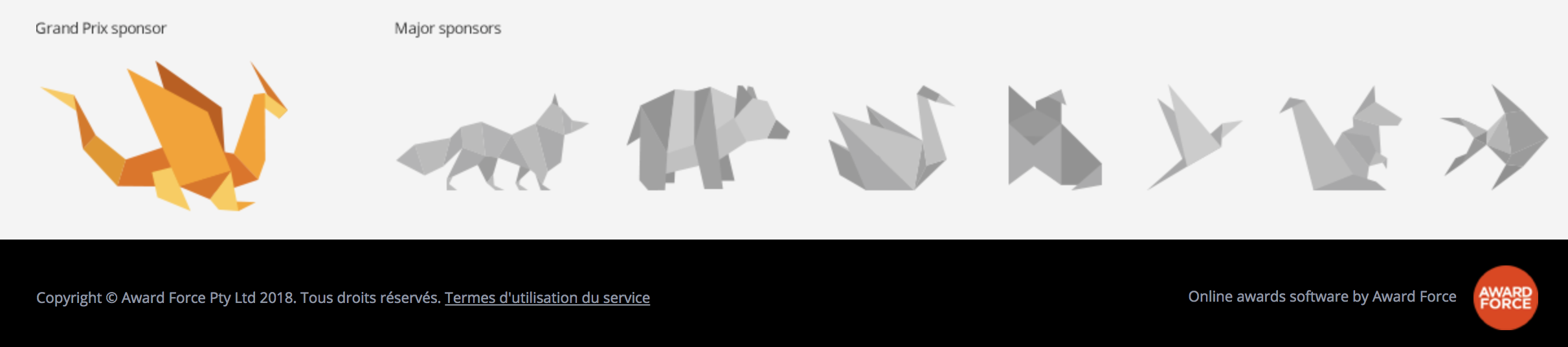 image montrant des logos ajoutés pour le pied de page