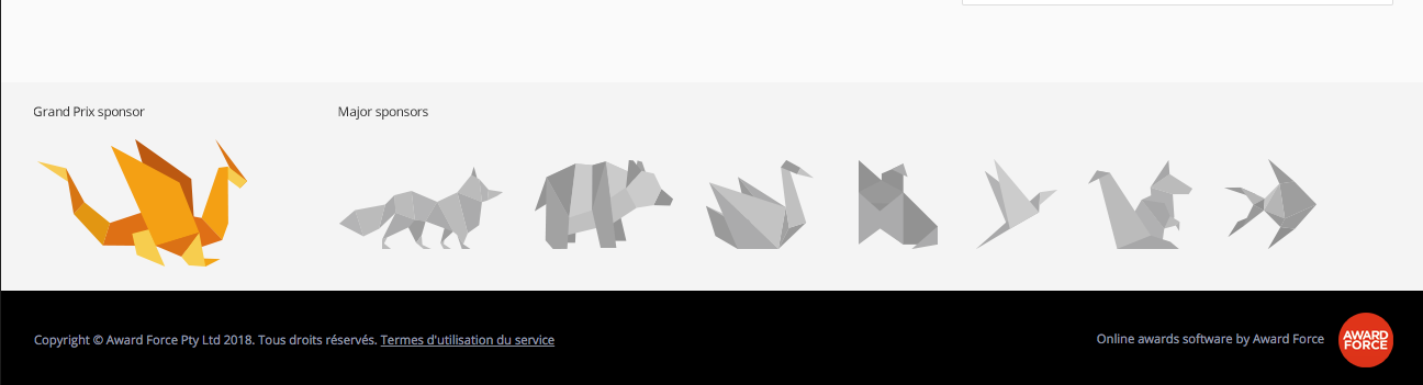 image montrant le pied de page de la plateforme
