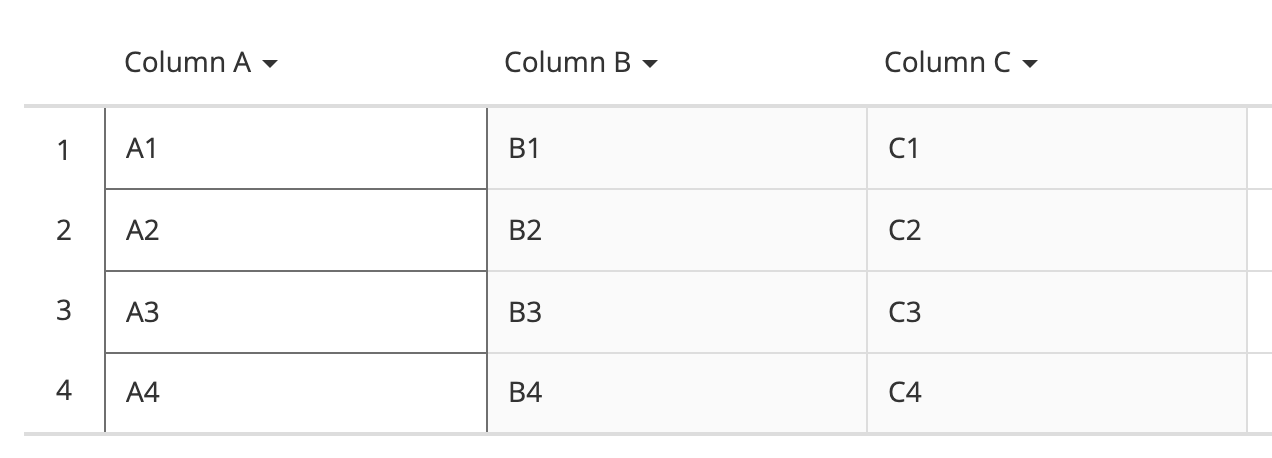 Table field example