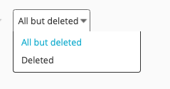 All but deleted toggle