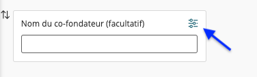 image montrant le bouton pour modifier un champ