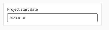 Date field example