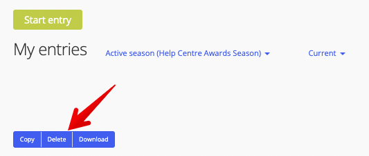 Delete button