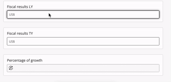 Formula calculation field