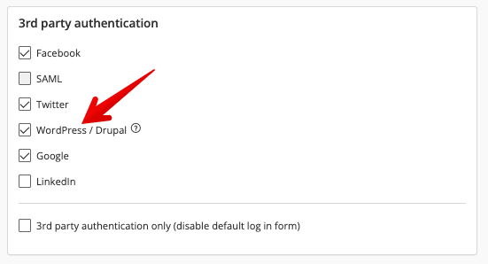 WordPress checkbox in 3rd party options