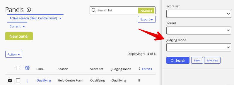 Judging mode (panels search labels judging mode).png