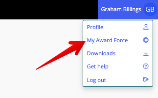 My Award Force in profile menu.png