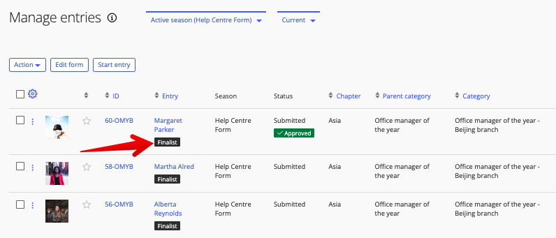 Tags in Manage entries view.png
